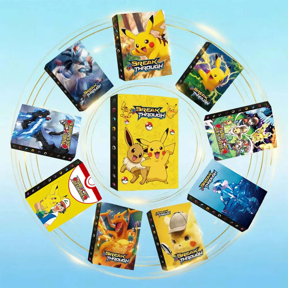 

Альбом для карт Pokemon Anime, 240 шт., папка для коллекционирования игровых карт VMAX GX EX, классный подарок на день рождения или Рождество для детей