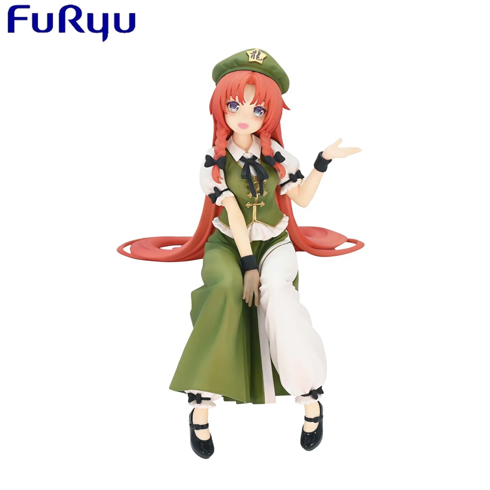 Original Genuine FuRyu 14cm Hong Meirin PVC Noodle Press Anime Character Collection Figure Drop Shipping