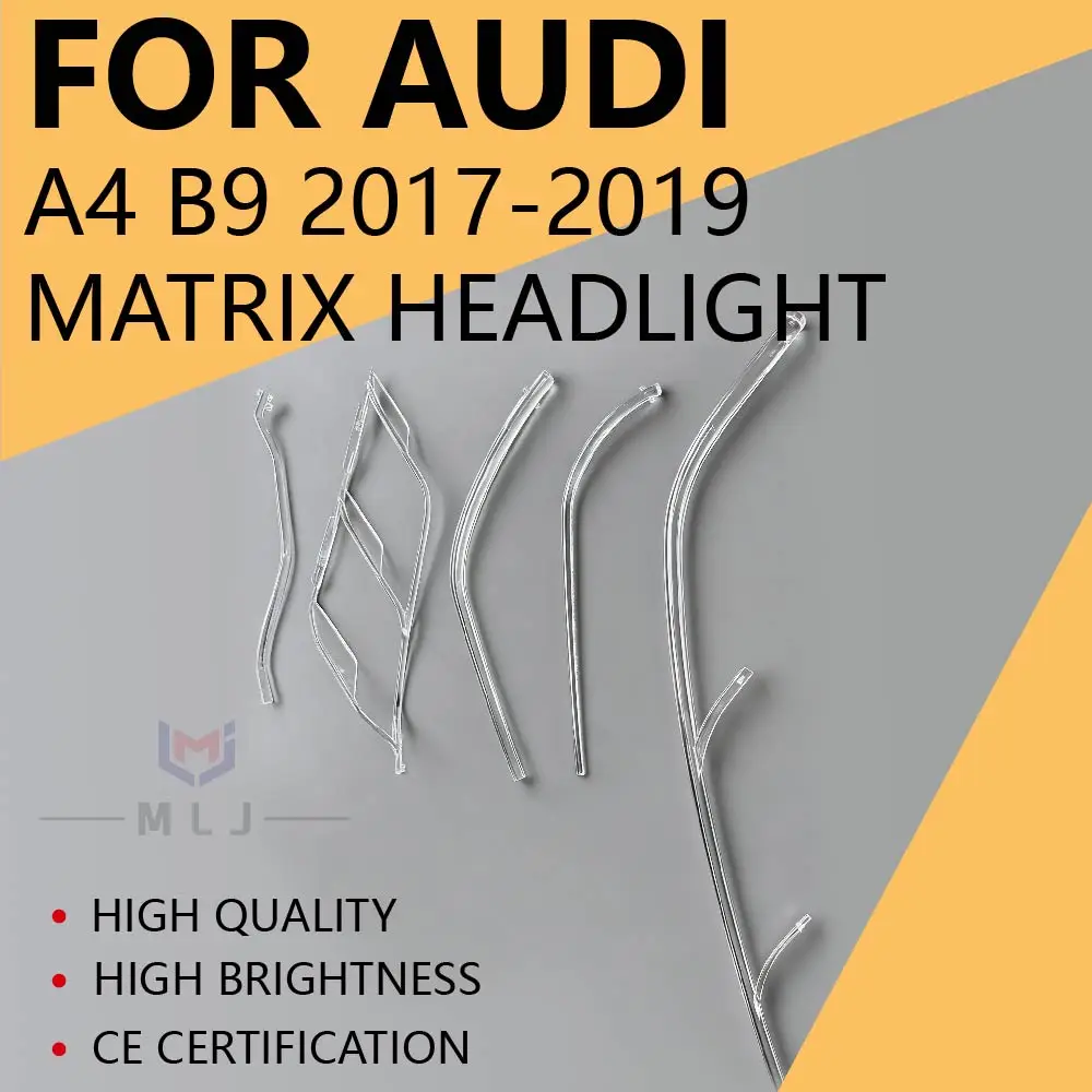 

New For Audi A4 B9 Matrix 2017 2018 2019 DRL Strip Angel Eye Tube Headlight Light Guide Strip Light Guide Tube Car Accessories