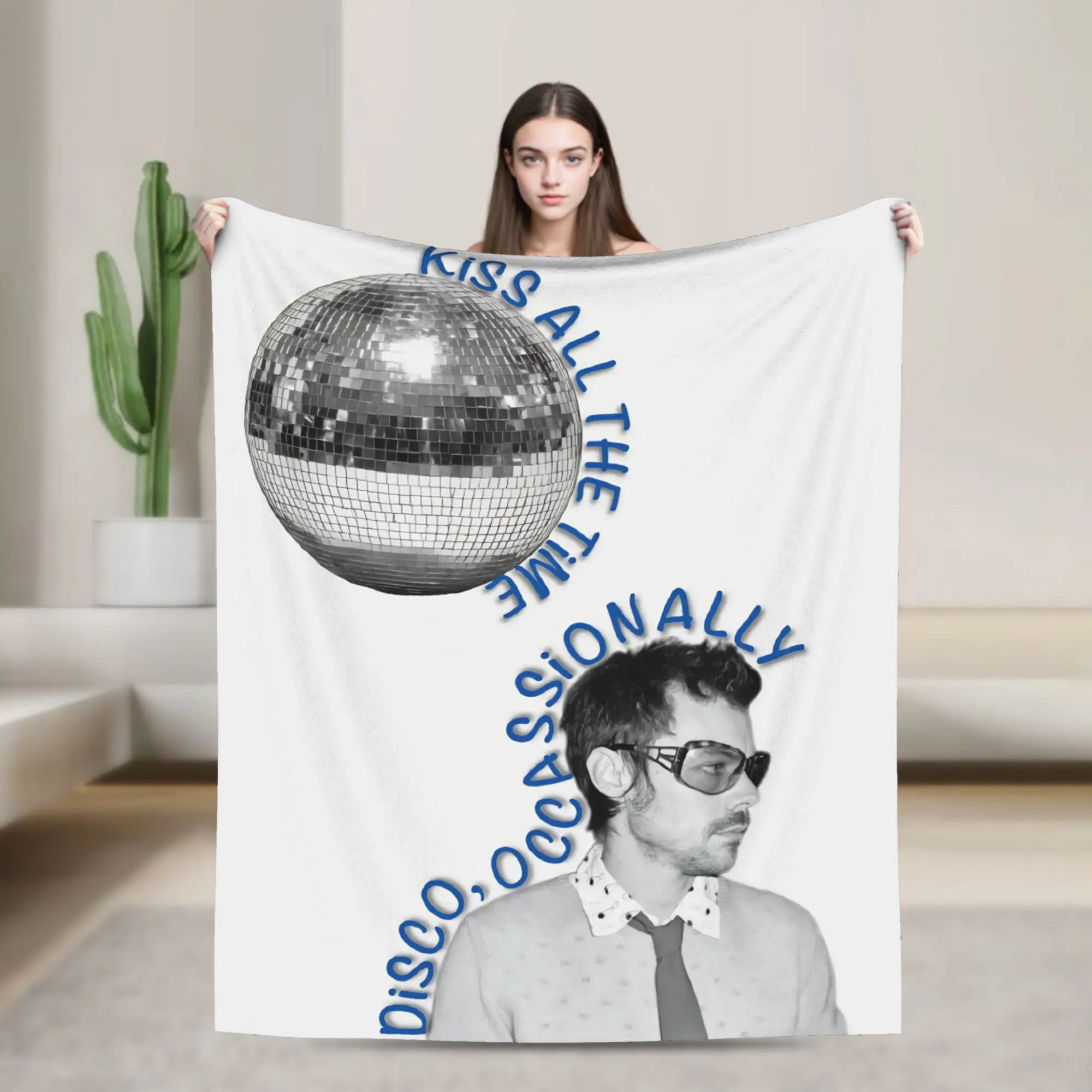 Kiss All The Time Disco HS Album Music Fleece Blanket Harrys Music Styles  Novelty Throw Blankets for Home 200x150cm Bedspread