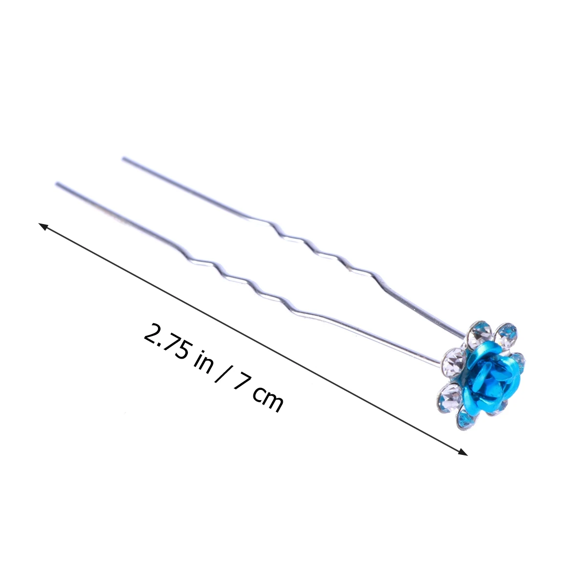 

20pcs Rhinestone Rose Hair Pins Crystal U Shaped Clips Wedding Bridal Party Prom Accessories Haarnadeln