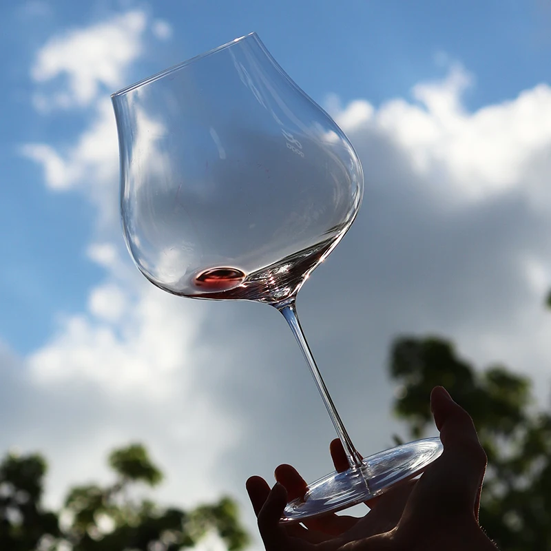 JINYOUJIA-Super Thin Crystal Wine Glass, Handmade, Perfect Flawless Goblet, Big Belly, Red Wine Glass, Serving Cups