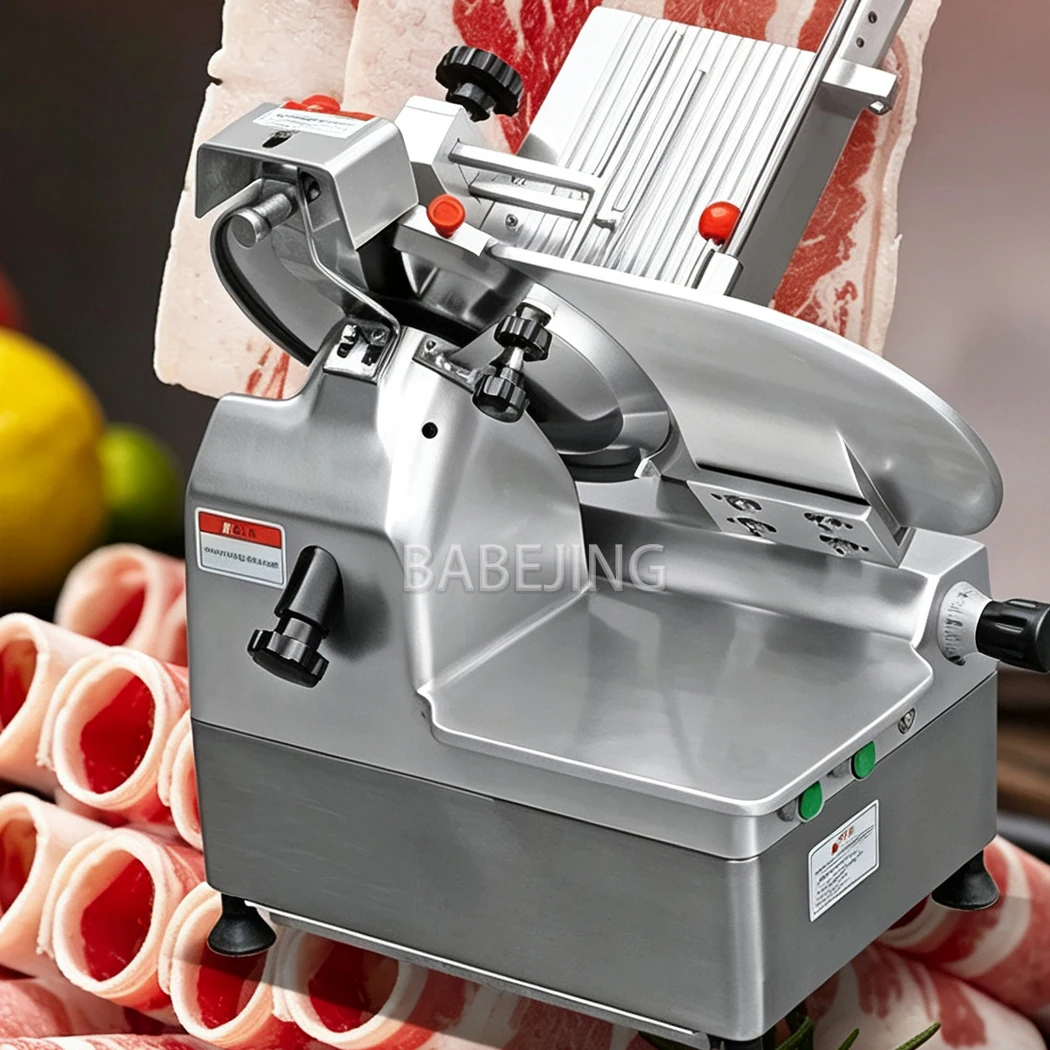 Frozen Meat Roll Slicer Commercial Automatic Meat Cutter Machine for Butcher Store Hot‑pot Restaurant Use