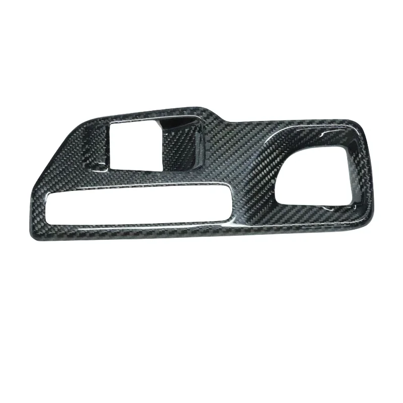 

For TOYOTA A90 A91 Supra 2019-IN dry carbon fiber shift panel knob cover gear shifter trim interior accessory