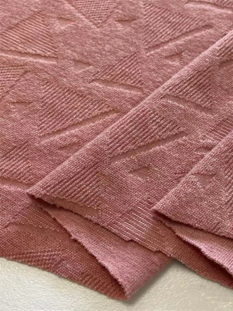 Cashmere Sweater Fabric for Diy Sewing Autumn Winter 5D Knitted Elastic Warm Comfortable Base Shirt Pants Cloth Per Meter