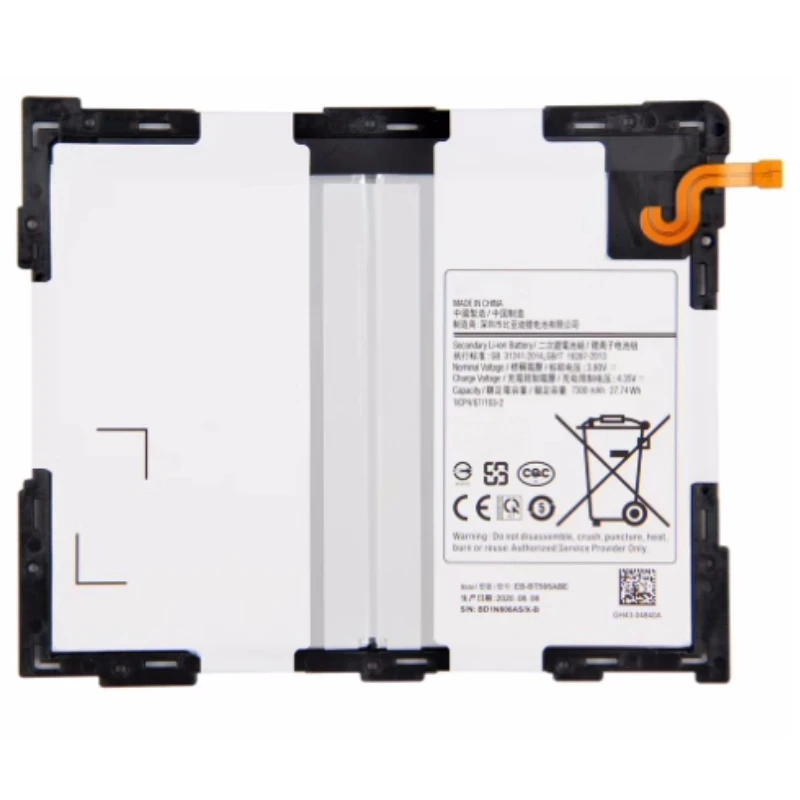 

EB-BT595ABE EB-BT595ABN EB-BT595ABA Battery 3.8V 7300mAh For Samsung Galaxy Tab A2 10.5inch SM-T590 SM-T595 SM-T597 Tablet PC