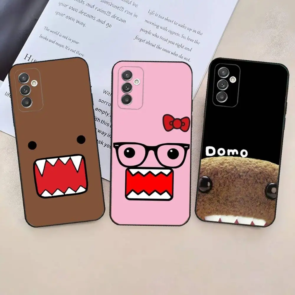 Bonita funda de teléfono domo-kun para Samsung Galaxy A 91,80,73,72,71,53,52,51,22,5G,Note,J7,8,9 funda negra suave