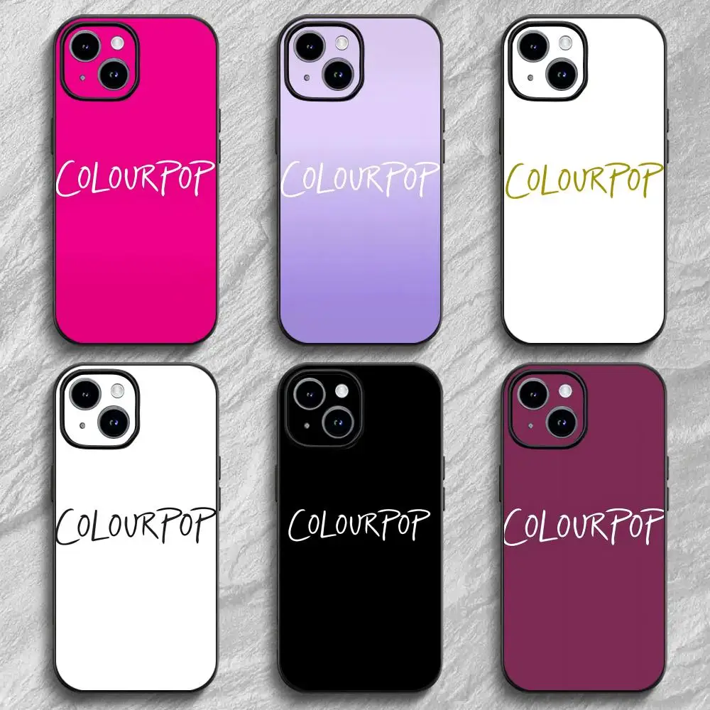 Funda para Teléfono de la Marca C-ColourPop para iPhone 12-17 Air Plus Pro Max, Satinada, Brillante, Colorida, Excelente Regalo