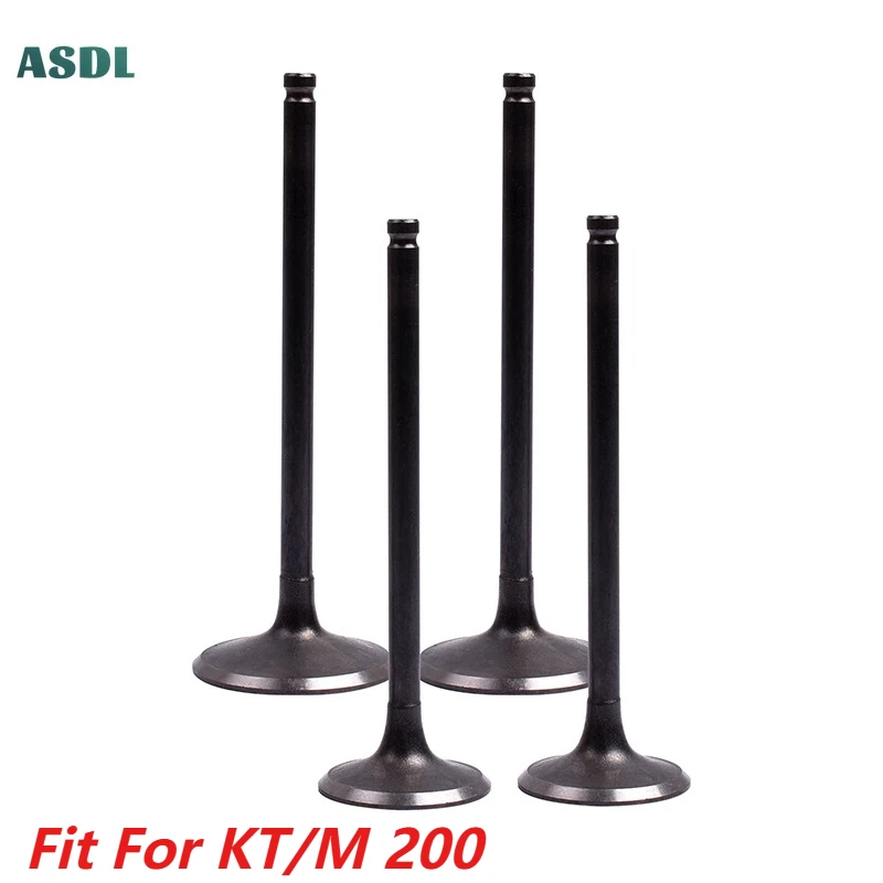 

200cc Fit for KT/M 200 Motorcycle Engine Inlet Outlet Intake Valve Exhaust Valve Stem Kit KT/M200 Duk/e 200 Inlet Outlet Valve