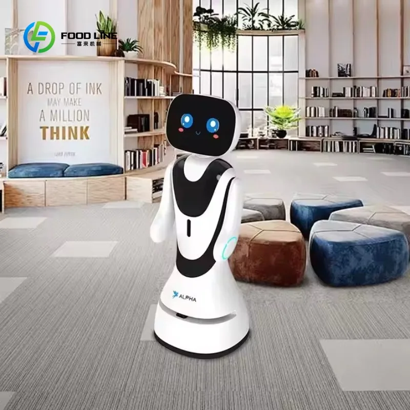 AI 리셉션 웰컴 로봇 채팅봇 프론트 데스크 상호작용 상업용 배송 로봇 고객 상호작용용