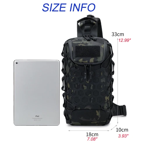 Imagen 2 del producto Mochila Táctica de Hombro, Bolso de Viaje, para Uso Diario, para Ir al Trabajo, Bolso de Pecho