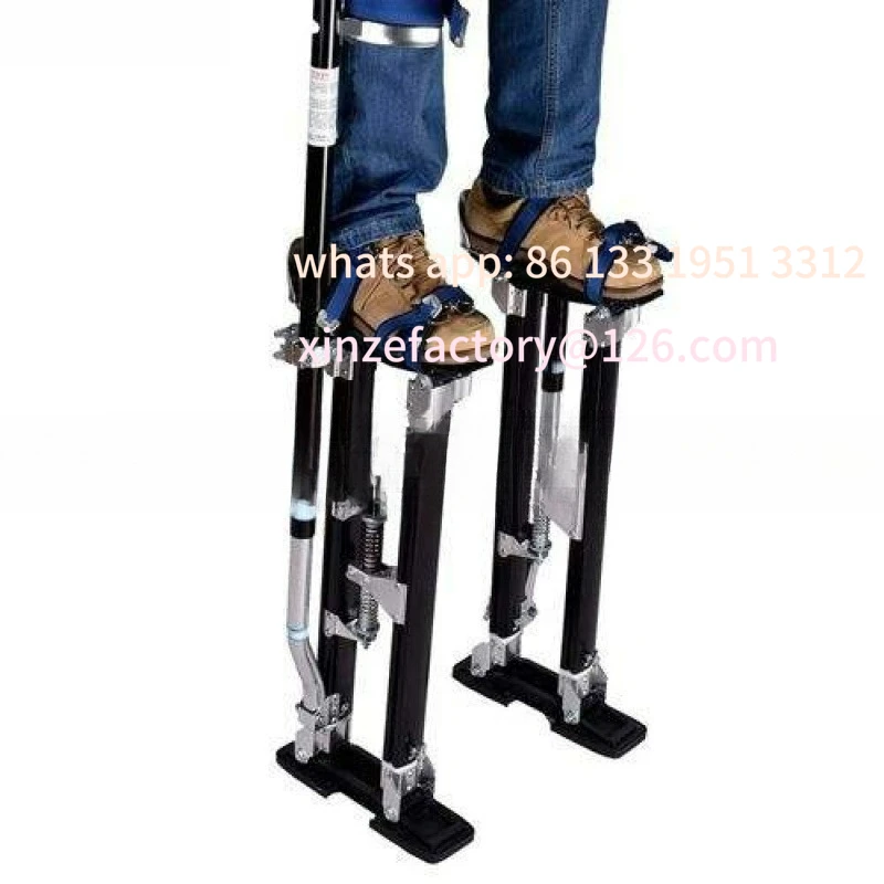 

Walking worker direct sales tripod stilts aluminum alloy woodworking stilts adjustment decoration mobile props