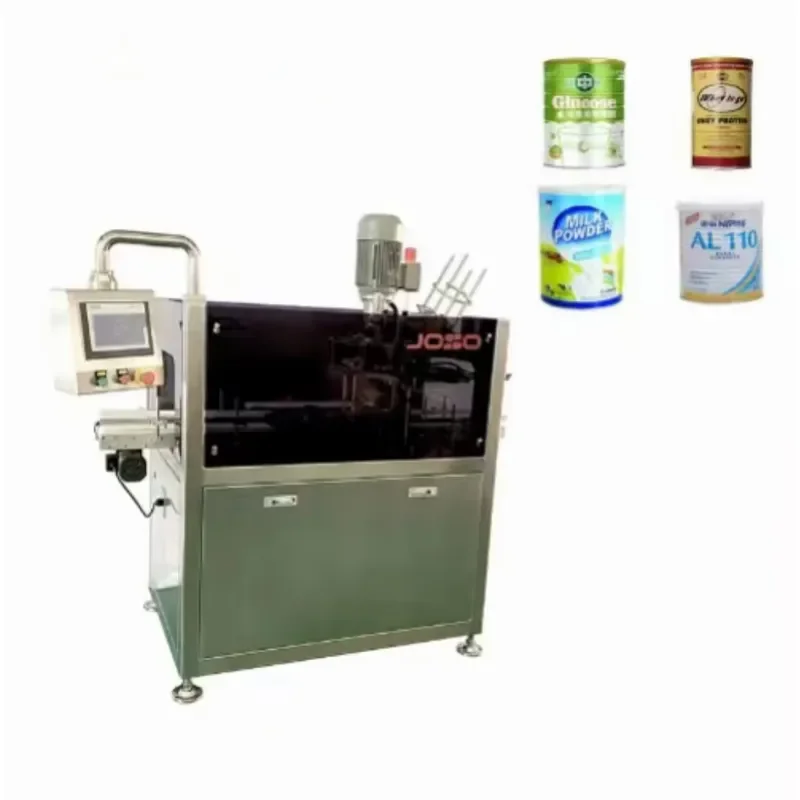 for Vacuum Nitrogen Round Can Sealing Machine Automatic Tin Bottle Capping Equipment for Food Beverage Packaging