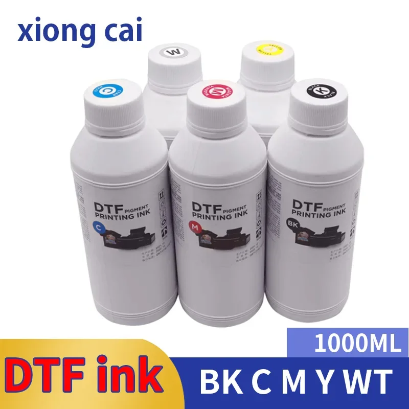 1000ML DTF ink for direct transfer film for PET film DTF ink all desktop & large format DTF printer BK C M Y WH color availble