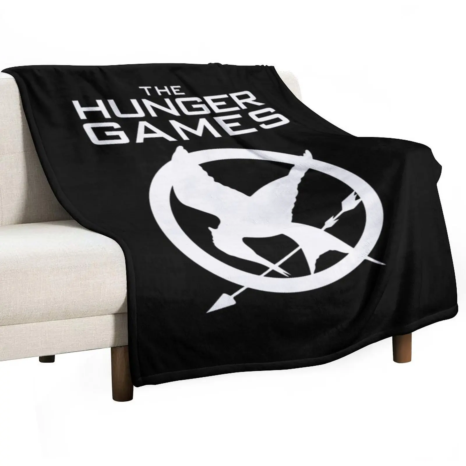 

Hunger Games Merch Hunger Games Logo Throw Blanket Warm Accent Blanket for Living Room Decoration