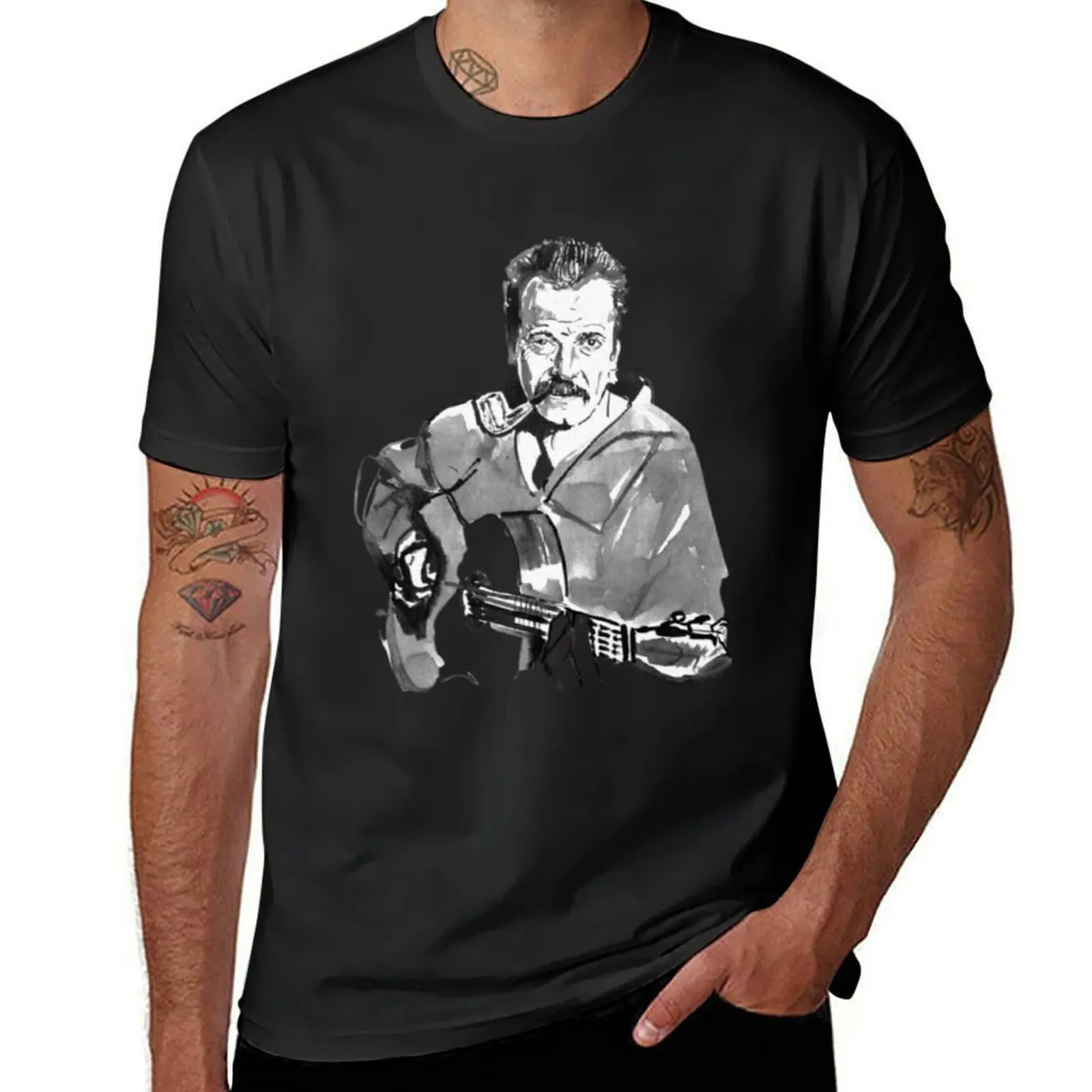 Georges Brassens classique T-Shirt blanks Aesthetic clothing quick-drying mens tall t shirts