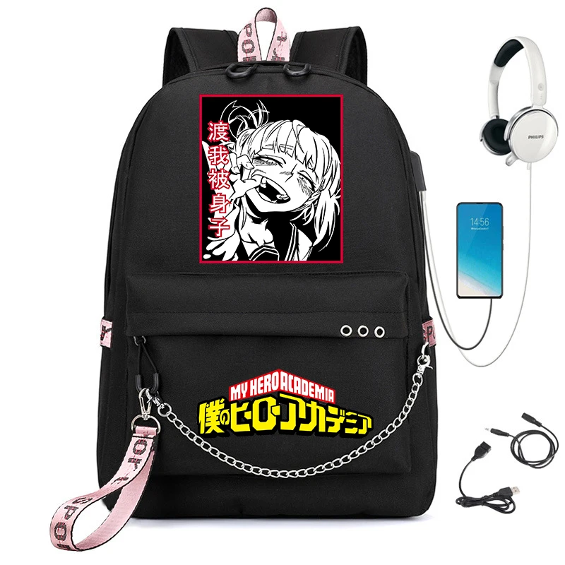 Mijn Held Academia Cartoon Rugzak Usb Model Jeugd Student Schooltas Outdoor Reistas Kids School Cadeau