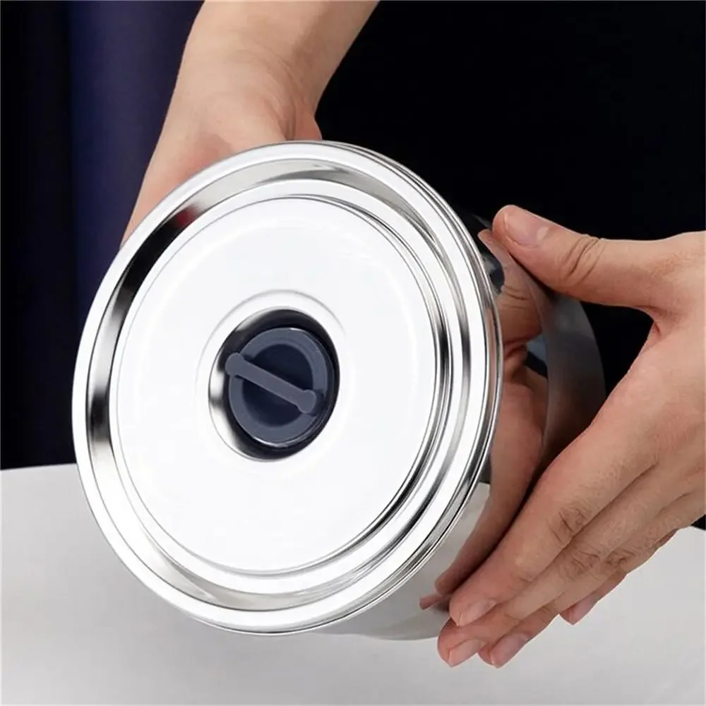 

Контейнеры для пищевых продуктов из нержавеющей стали, четкий холодильник, металлический обед, контейнеры для хранения продуктов для кухни, кемпинга (серебро 1)