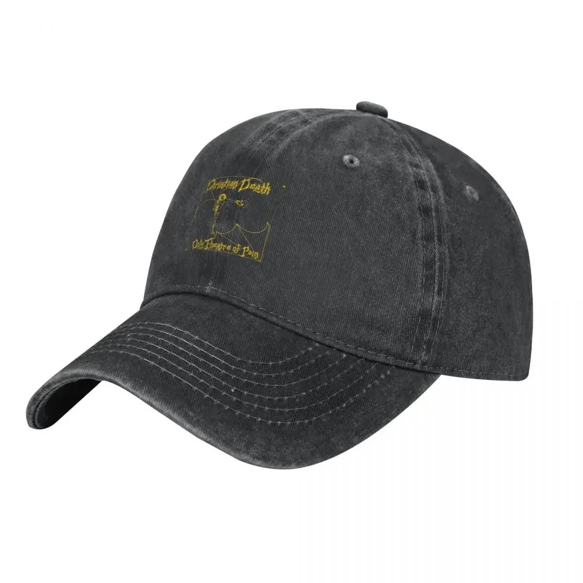 

Футболка Christian Death Otop Essential, ковбойская шляпа, черная шляпа с лошадью, Bobble Hat Женская, 2024 Мужская