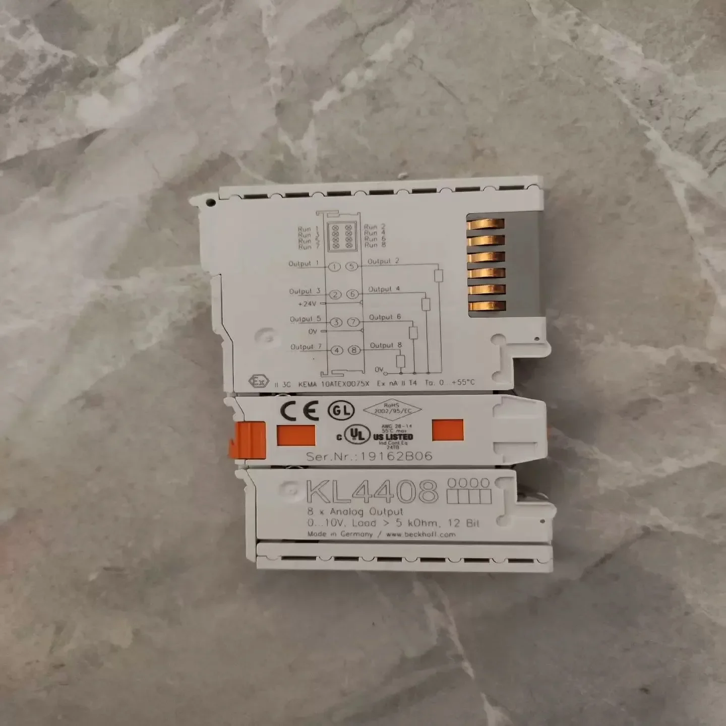 2025New الأصلي KL4408 محطة الحافلة 8-قناة التناظرية الناتج PLC وحدة