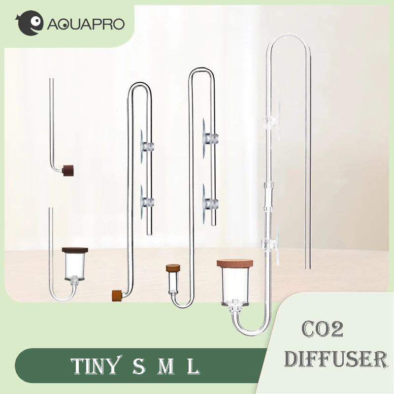 Akwarium CO2 Dyfuzor Akwarium Bubble Mini Licznik Akcesoria Spryskiwacz Sprzęt Akvarium Filtr Terrarium Towary Morskie Narzędzia