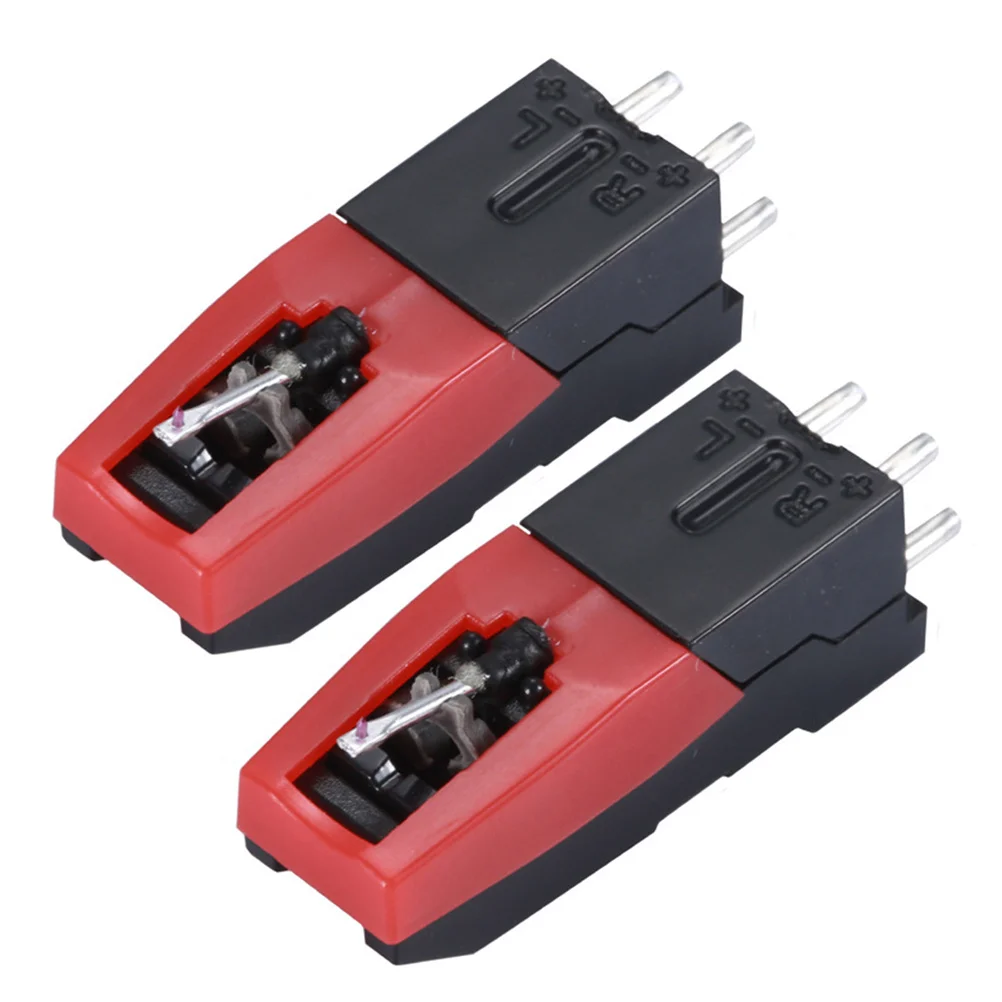 2 قطعة خرطوشة فونو عالية الجودة Tonearm الماس القلم لاستبدال القرص الدوار ممتاز الصوت باس استجابة القرص الدوار