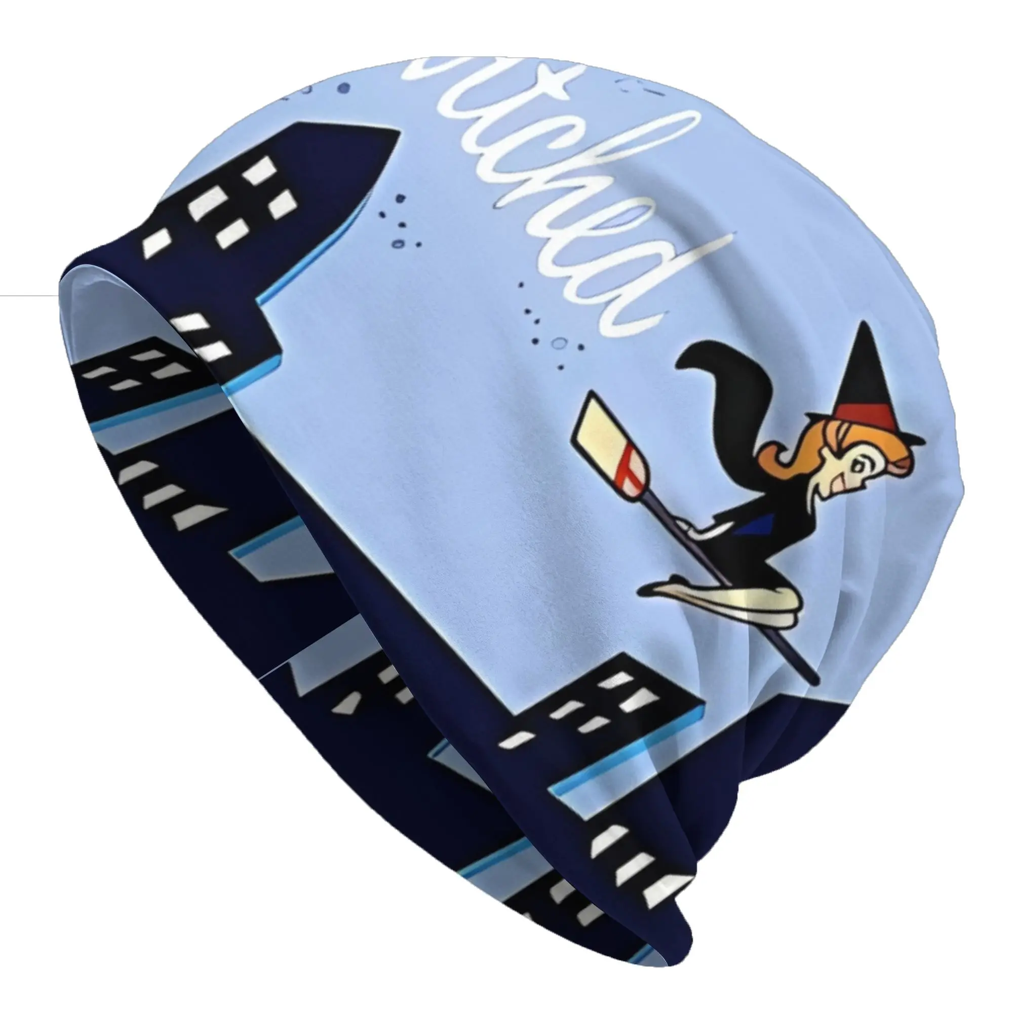 Bonnet Hats Bewitched Men Women's Thin Hat Blue Background Warm Cap Street Skullies Beanies Caps