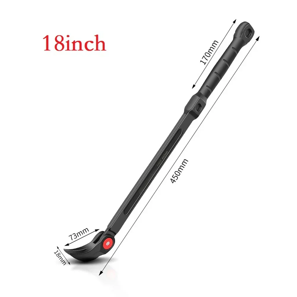 Adjustable Pry Bar Adjustable Angles Indexing Pry Bar 14in 18inch For Mechanics Automotive Pry Bar Tyre Repair Removal Tool