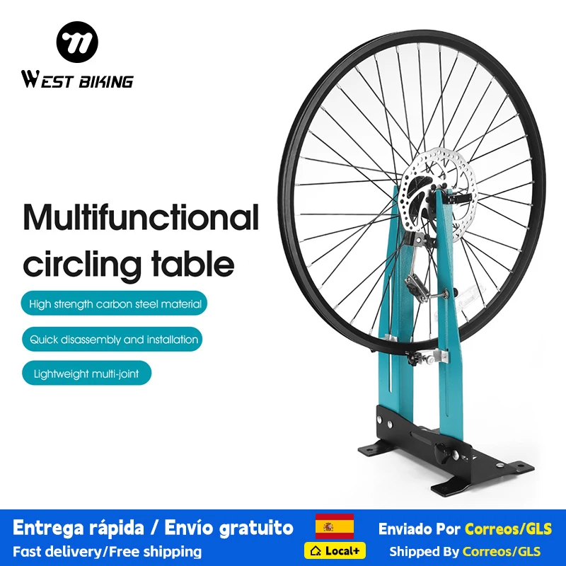 WEST BIKING Rad Zentrierständer 16-29 Zoll Fahrrad Rad Kalibrierungsständer Fahrrad Schnellspanner 700C Rad Truning Felgen Korrektur