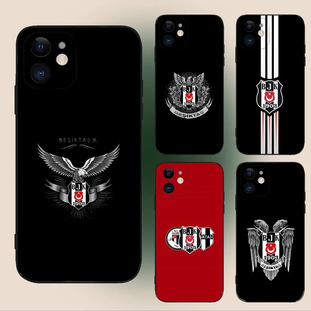 

Fashions B-BesiktasS BJK Phone Case For iPhone 15,14,13,12,11,Plus,Pro Max,XS,X,XR,SE,Mini,8,7 Soft Silicone Black Cover