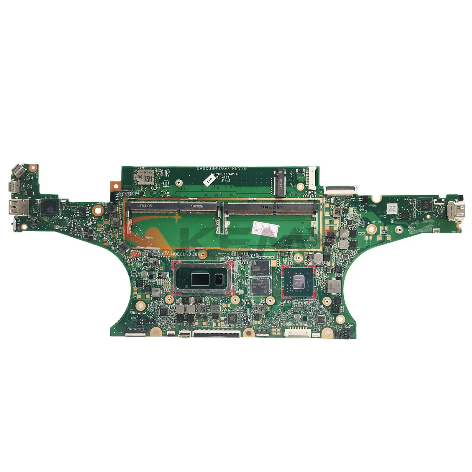 Imagem -02 - Placa-mãe Portátil para hp Spectre L38128601 Mainboard Da0x38mbag0 com Mx150 I78565u 100 Completo Testado X360 15-df