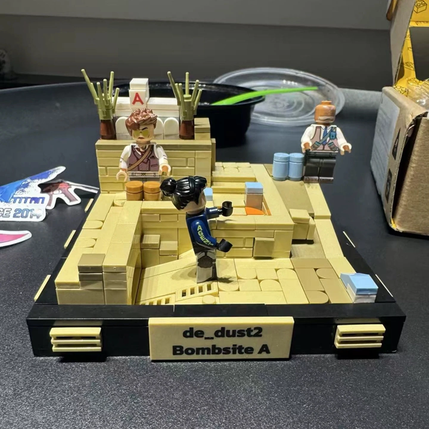 Sembo Csgo character mini building block set, military character model, desktop decoration, adult collection, toys, gifts