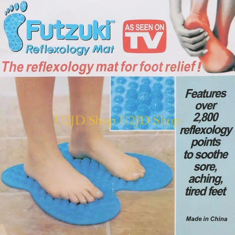 

U2JD for Butterfly Foot Massager Mat Feet Reflexology Walk Massage Pad for Health Car