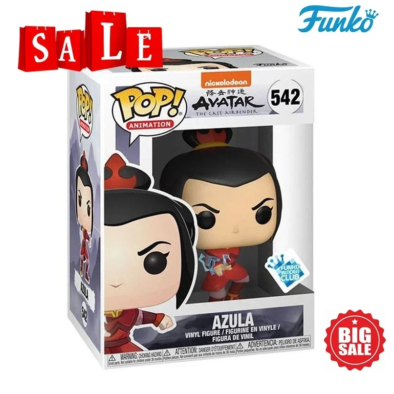 The FUNKO POP Animation Last Wind Child Avatar Azula 542# Vinyl Doll Series Collection Model Ornament Toy Gifts