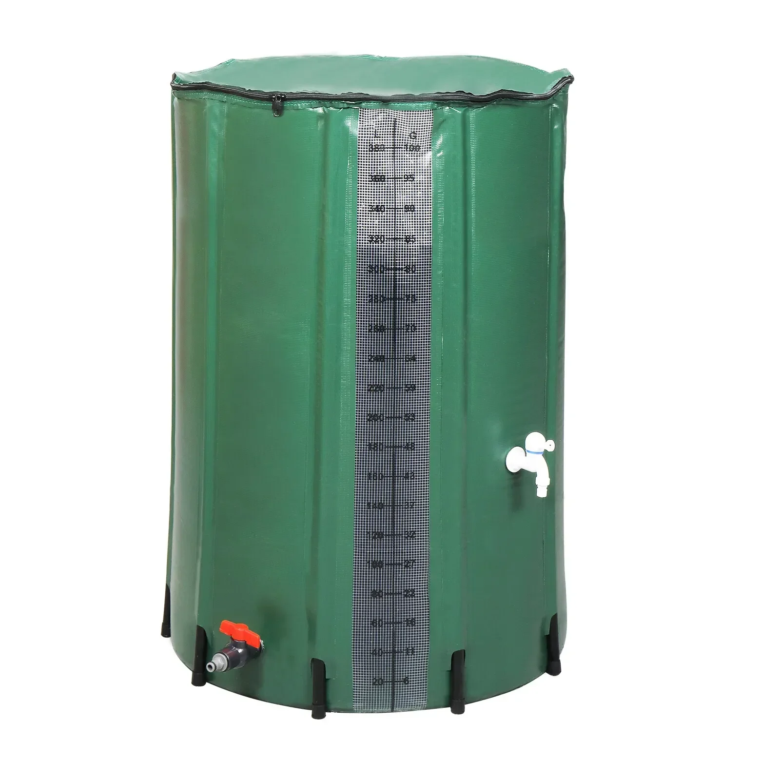 50/66/100/200 Gallon Rain Barrel Folding Portable Water Collection Outdoor Collector Green/Blue Gal with Scale