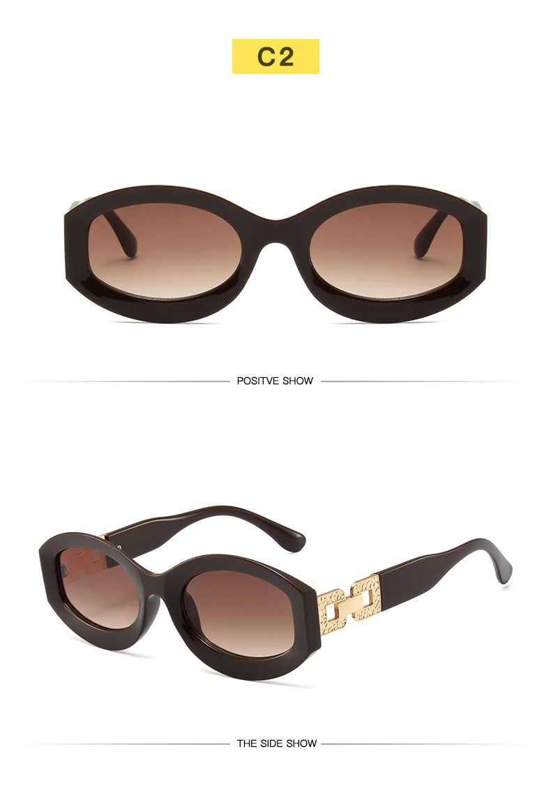 Vintage Ovale Sonnenbrille Frauen Marke Designer Brille Frauen/Männer Cateye Retro Brillen Frauen Vintage Lentes – Detail 13