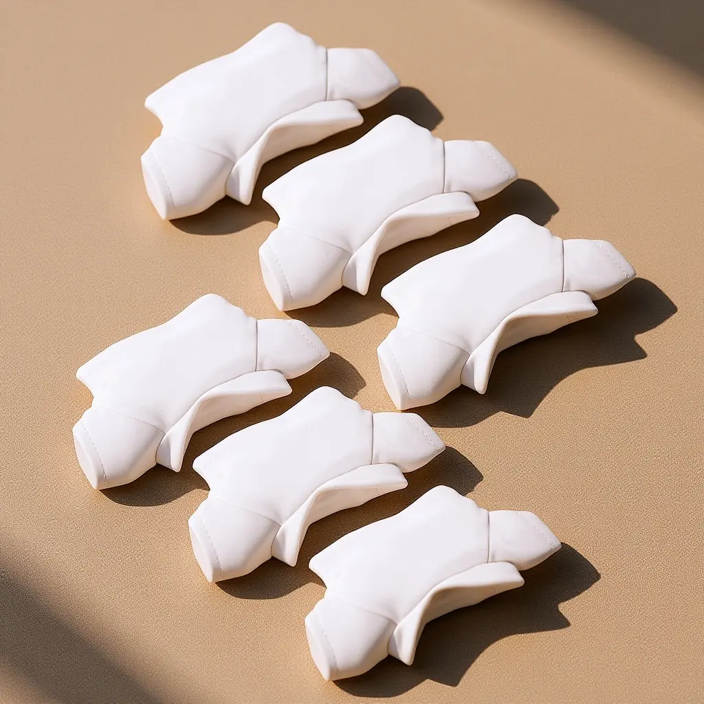 

Набор из 6 многоразовых футболок: милые хлопковые костюмы с медведями для мягких игрушек, прочные, моющиеся, компактные, декоративные