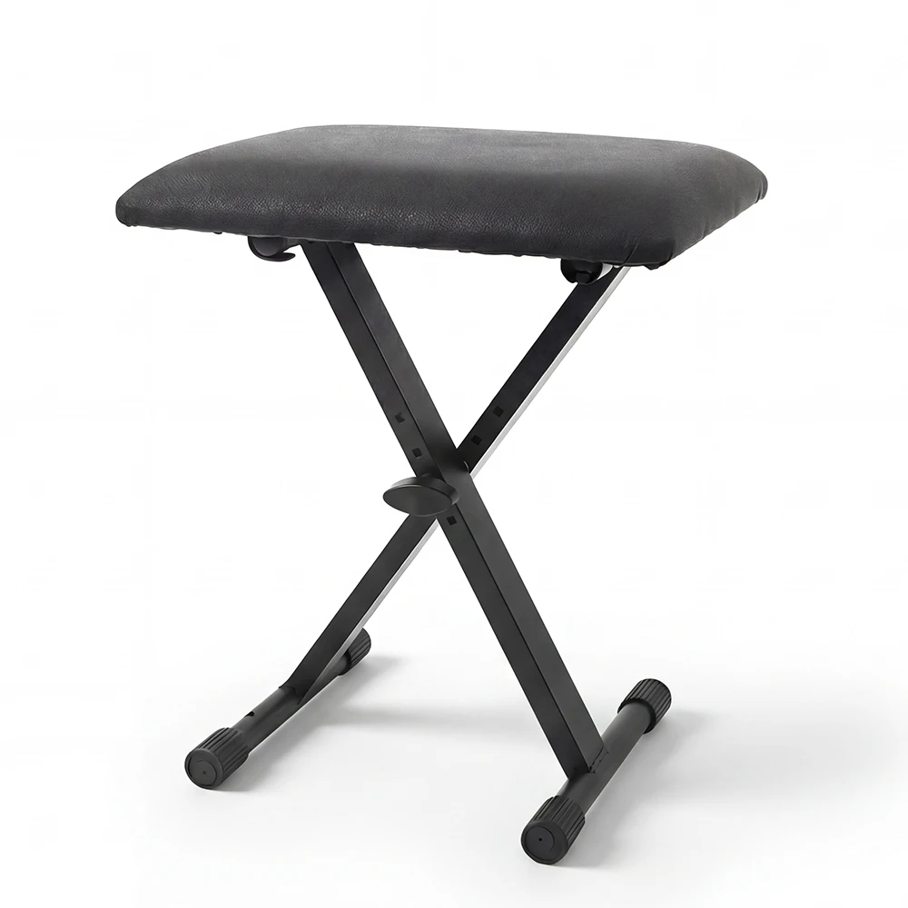 X-Style Adjustable Piano Bench Keyboard Bench Portable Stool Collapsible Chair Foldable Seat Non-Skid Design