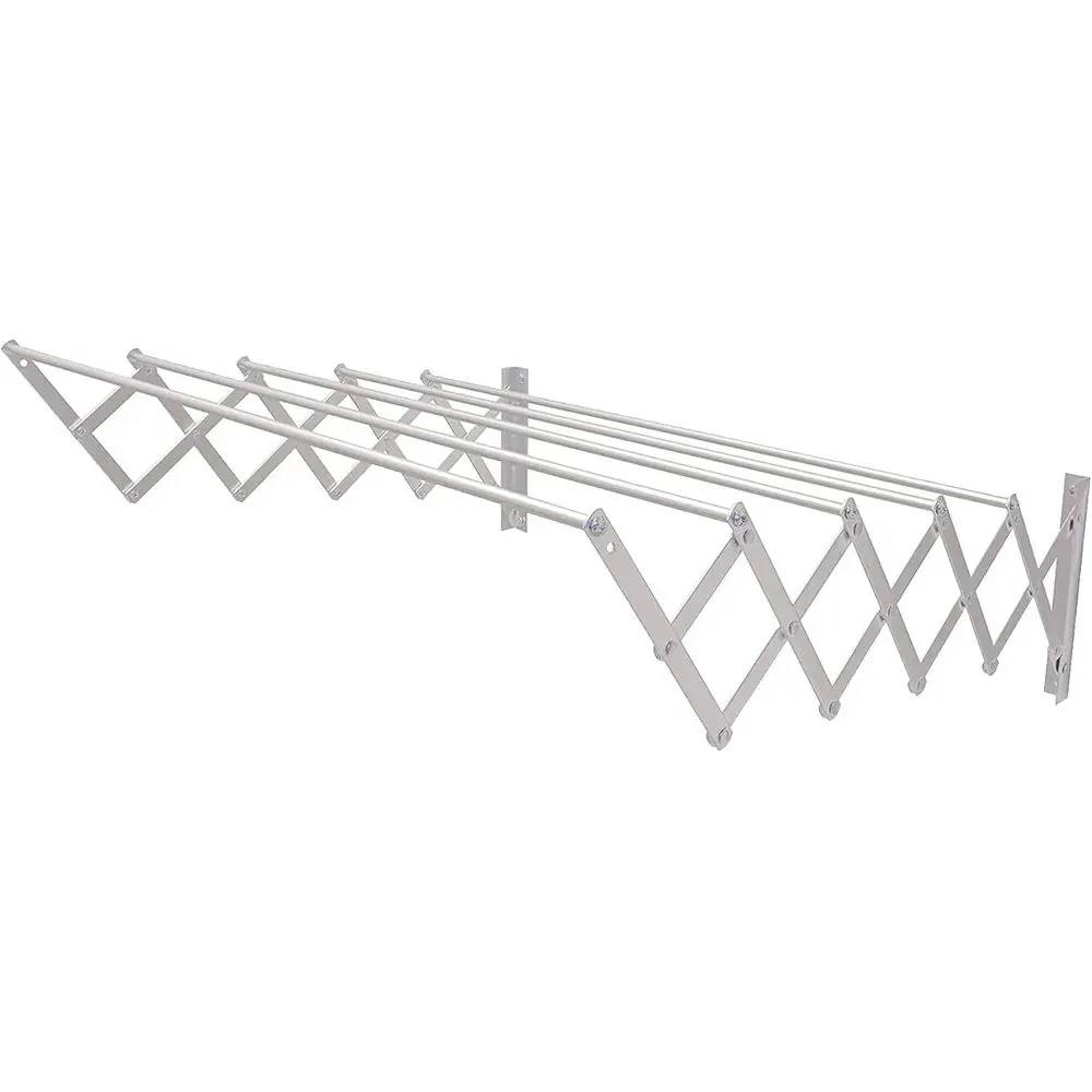 Aluminum Clothesline with Stainless Steel Screws - Durable for Indoor and Outdoor Use, Easy to Install, 80x14x3 cm