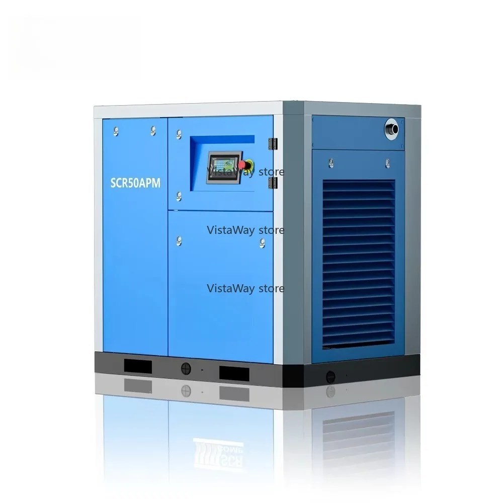 Compresor de aire de tornillo giratorio magnético permanente de 37-75kw 25-100hp con inversor (SCR30APM)
