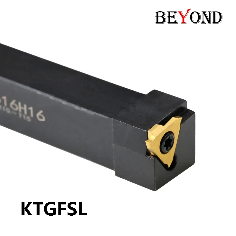 ALÉM-Slotting Turning Tool Holder, KTGFSL1212H16, KTGFSL1616H16, KTGFSL2020K16, KTGFSL2525M16, KTGFSR16H16, KTGFSR, 10mm, CNC