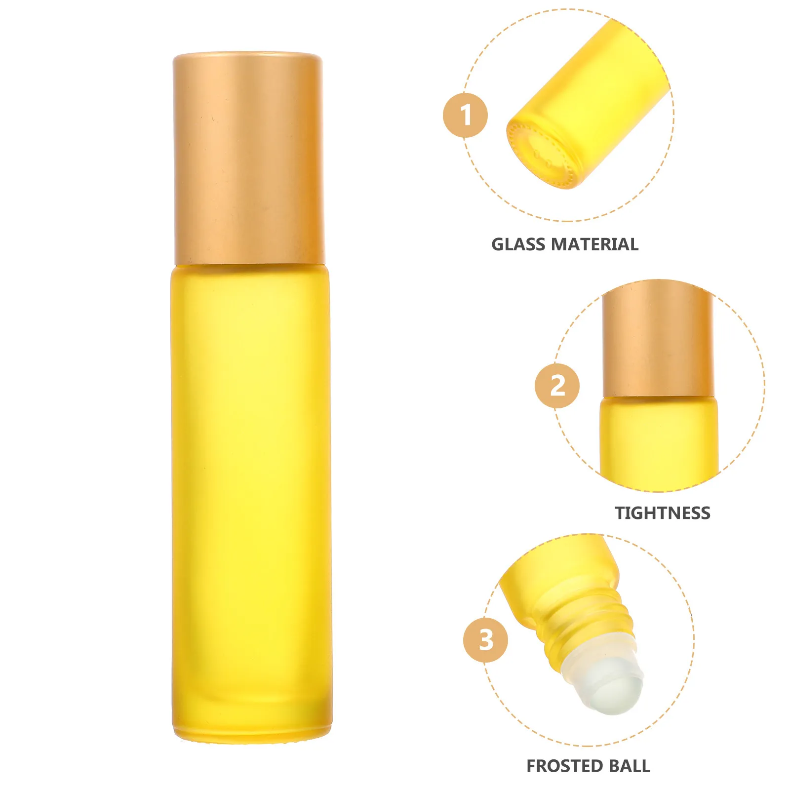 

12Pcs Glass Roller Bottles Essential Oil Perfume Portable Travel Leakproof Design Roller Bottle Roll-on Bottles