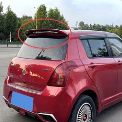 Suitable for Suzuki Swift roof wings, rear trunk lid, spoiler, fender, carbon black body sport modification kit 2005-2015