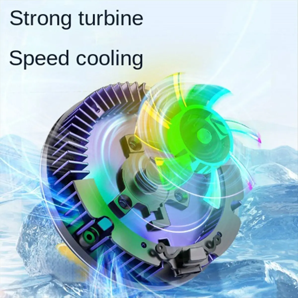 【CYBER Saturday】Magnetic Mobile Radiator Phone Cooler Silent Semiconductor Cooling Fan Cooler for Tablet/Phone Cooler Black