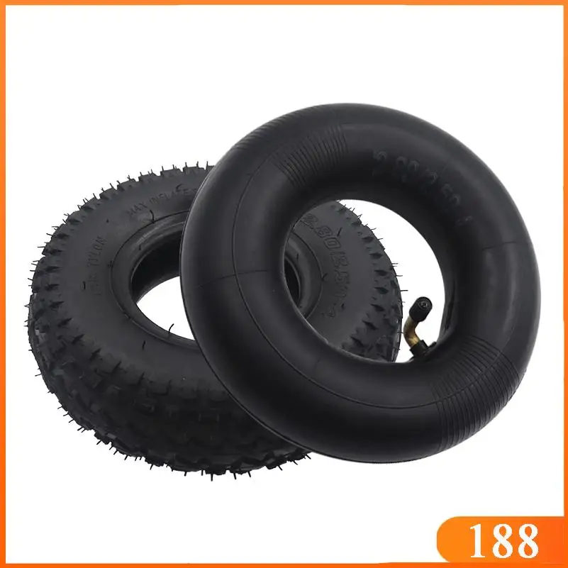 2.80x2.50-4 Inflatable tires with inner/outer/inner/outer combination options, equipped with 90 degree bent butyl inner tube, su