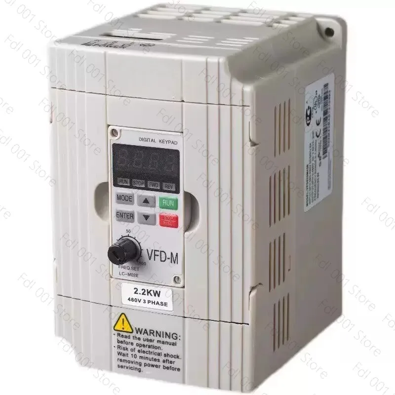 220V/230V  VFD-M Inverter for AC Motor Drive 0.4KW/0.75KW 400Hz VFD007M21A Single In Three Out