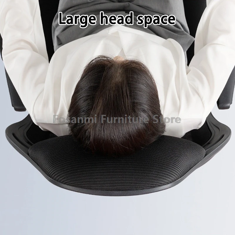 Sedia da ufficio comoda in rete traspirante con ampio poggiatesta Sedia da computer ergonomica reclinabile per sedie da scrivania per PC a casa da lavoro da gioco