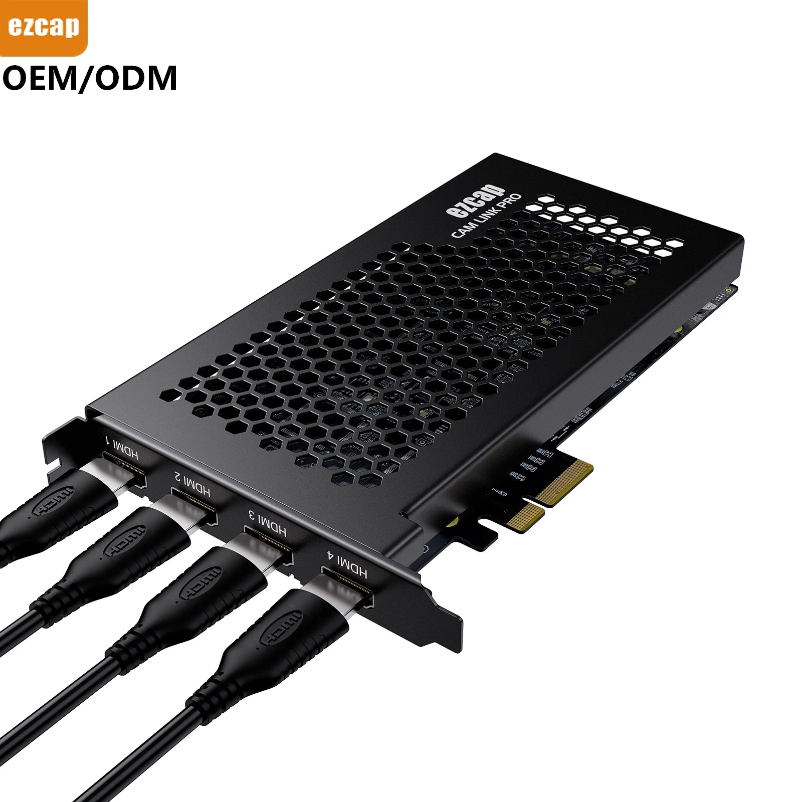2026 new EZCAP 4K Video Capture Card 4 Channel for HDMI OBS Streaming Compatible PCIe for Win10 & Linux Game Streaming Equipment