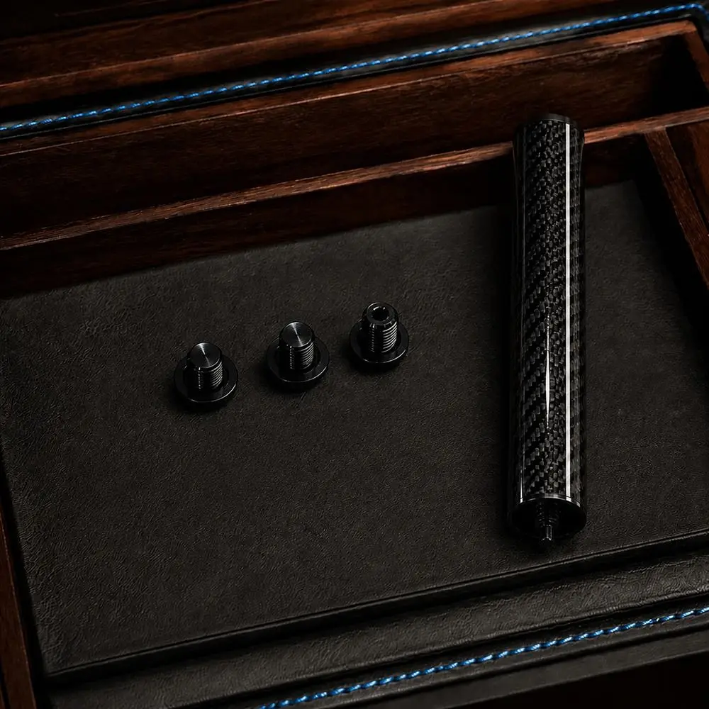 4pcs-8-inch-length-pool-cue-extension-carbon-fiber-material-quick-connect-design-billiard-cue-extender-pool-club-extender