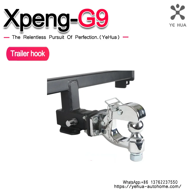 

For Xpeng G9 2023-2024 Trailer Hook Stainless Steel Trailer Bar Anti-collision Traction Off-road Modification Accessories